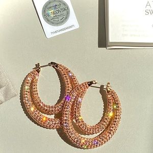SOLD - Swarovski Atelier Tigris Hoops